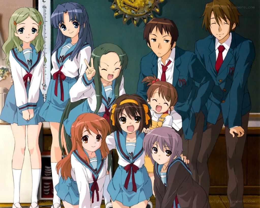 anime school group photo