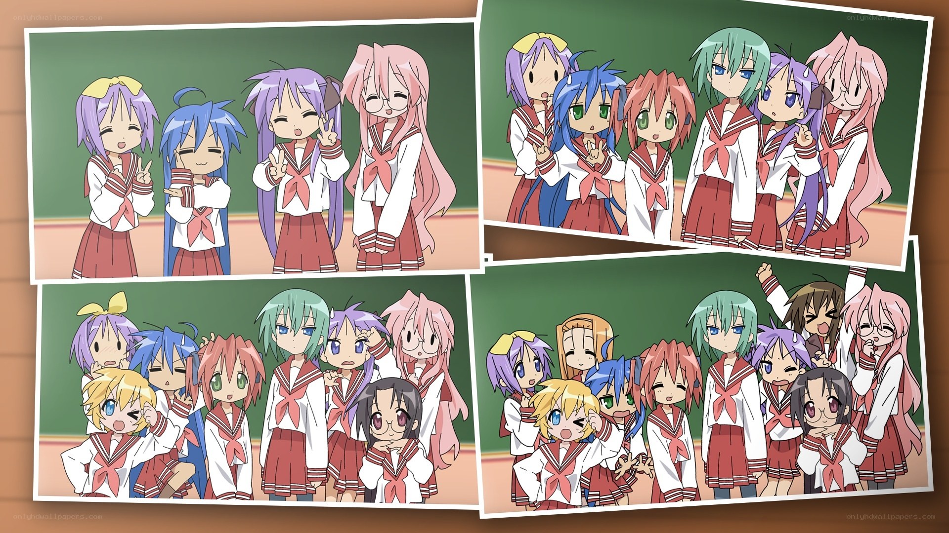 anime school group photos