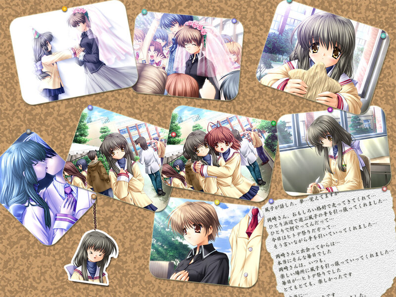 Anime school life collage