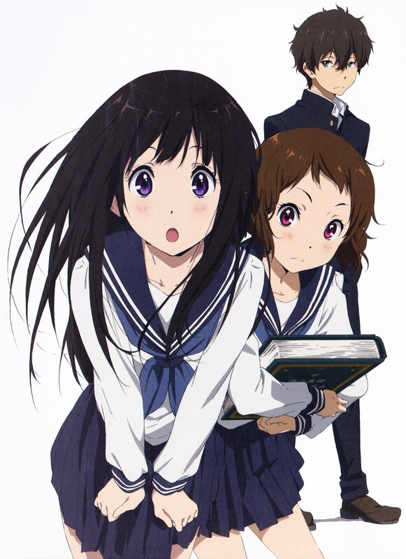 anime school students group