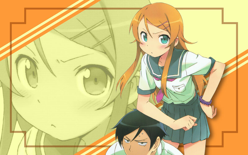anime schoolgirl and boy