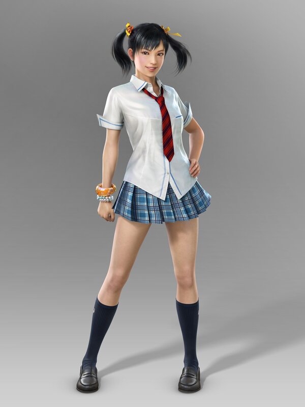 anime schoolgirl character
