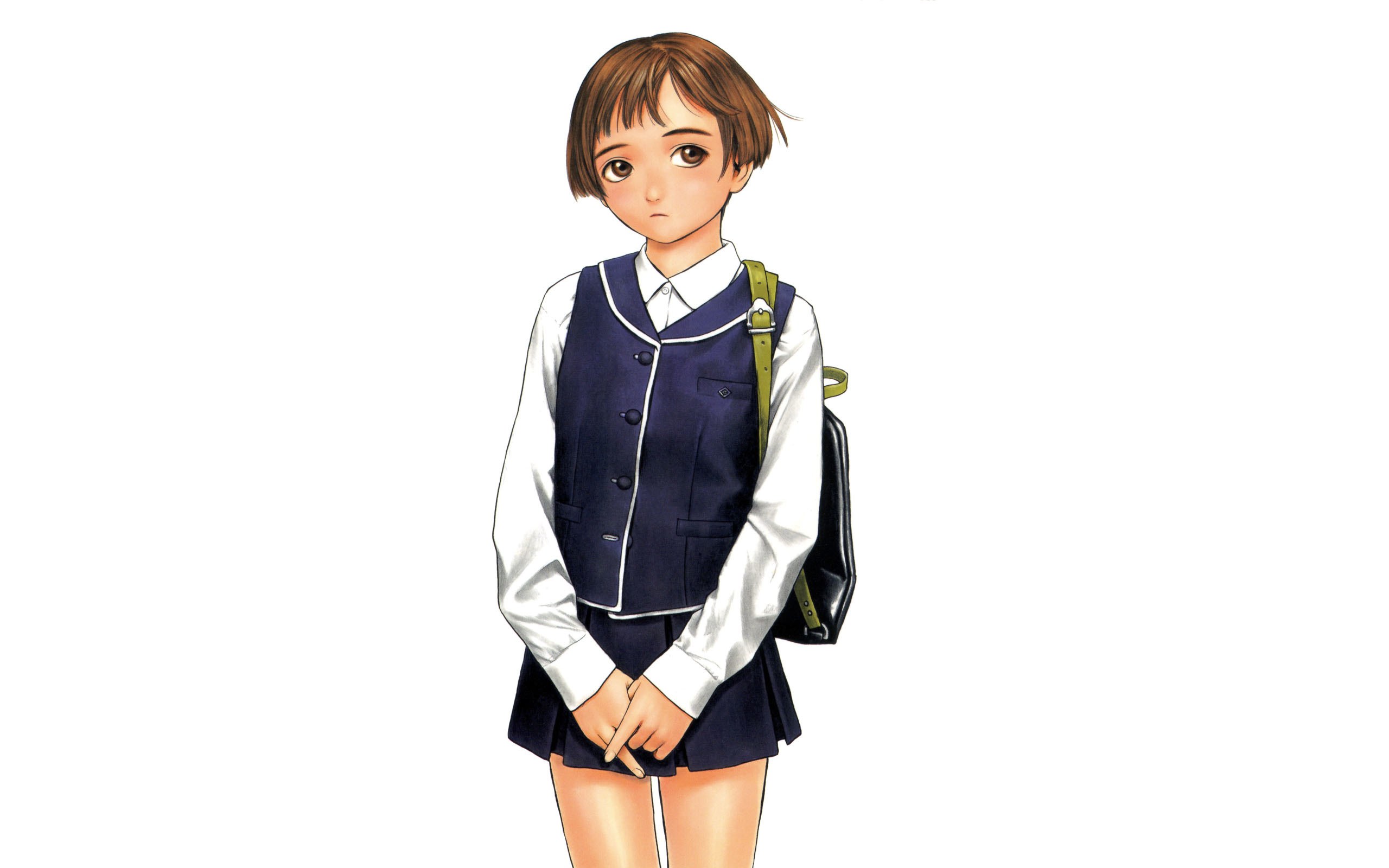 anime schoolgirl character
