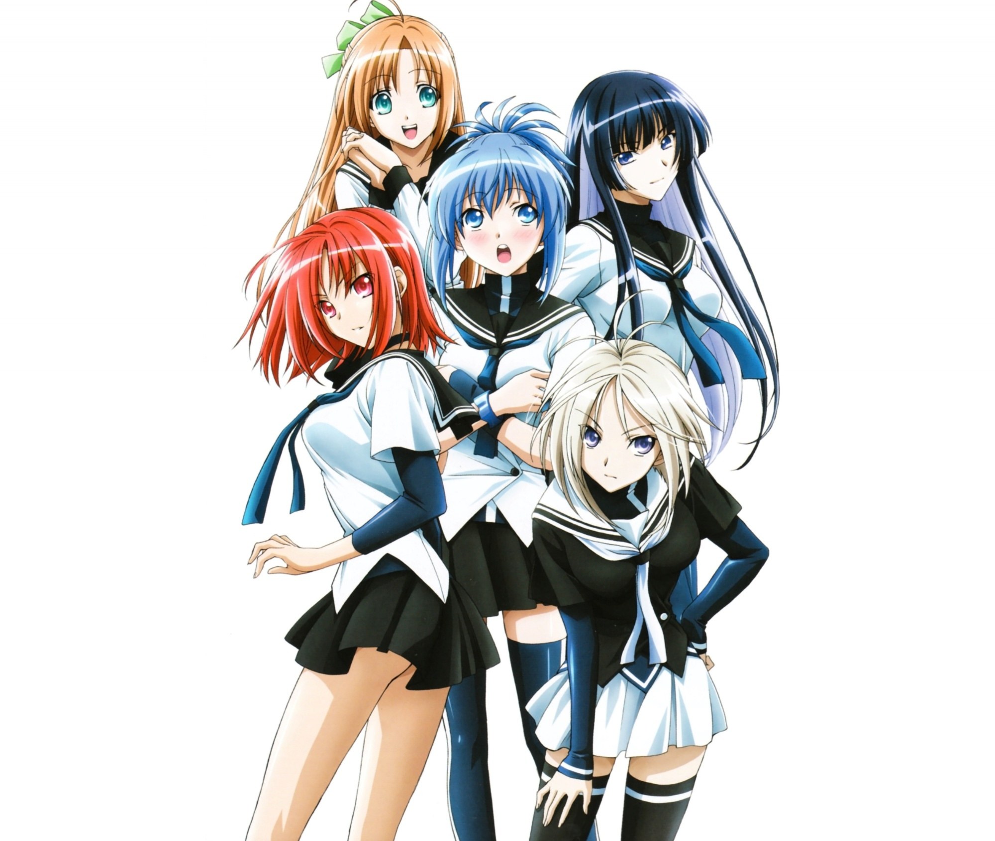anime schoolgirl group