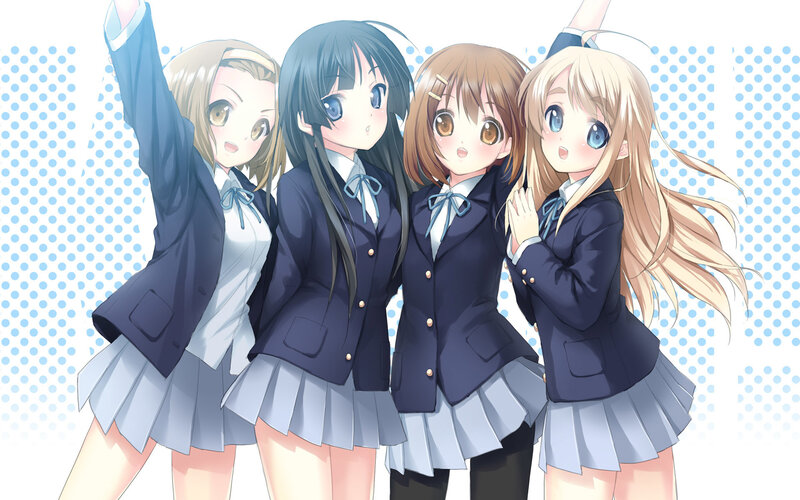 anime schoolgirls in uniform