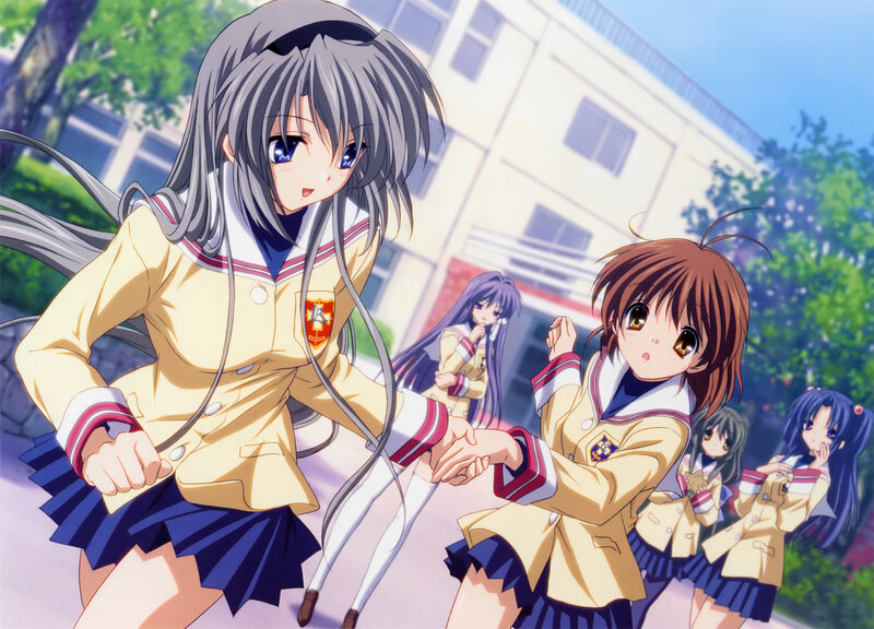 anime schoolgirls in uniform