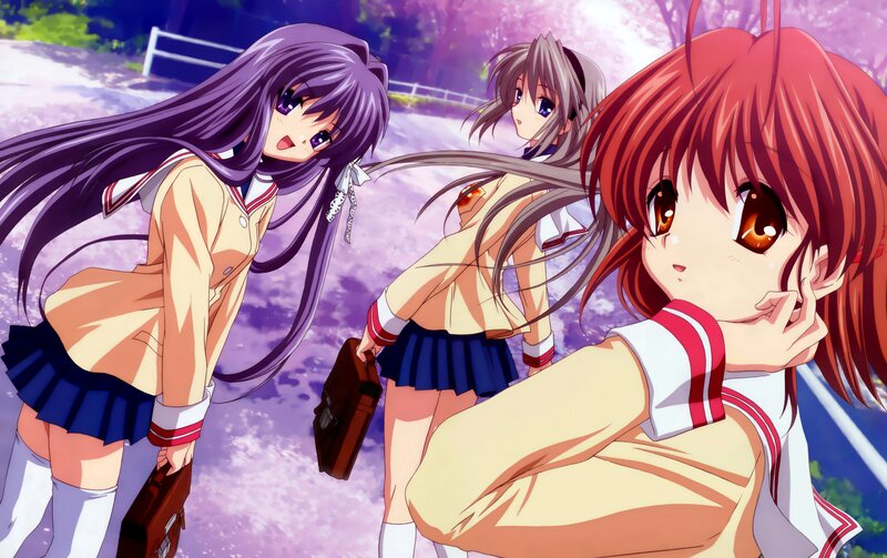 anime schoolgirls in uniform