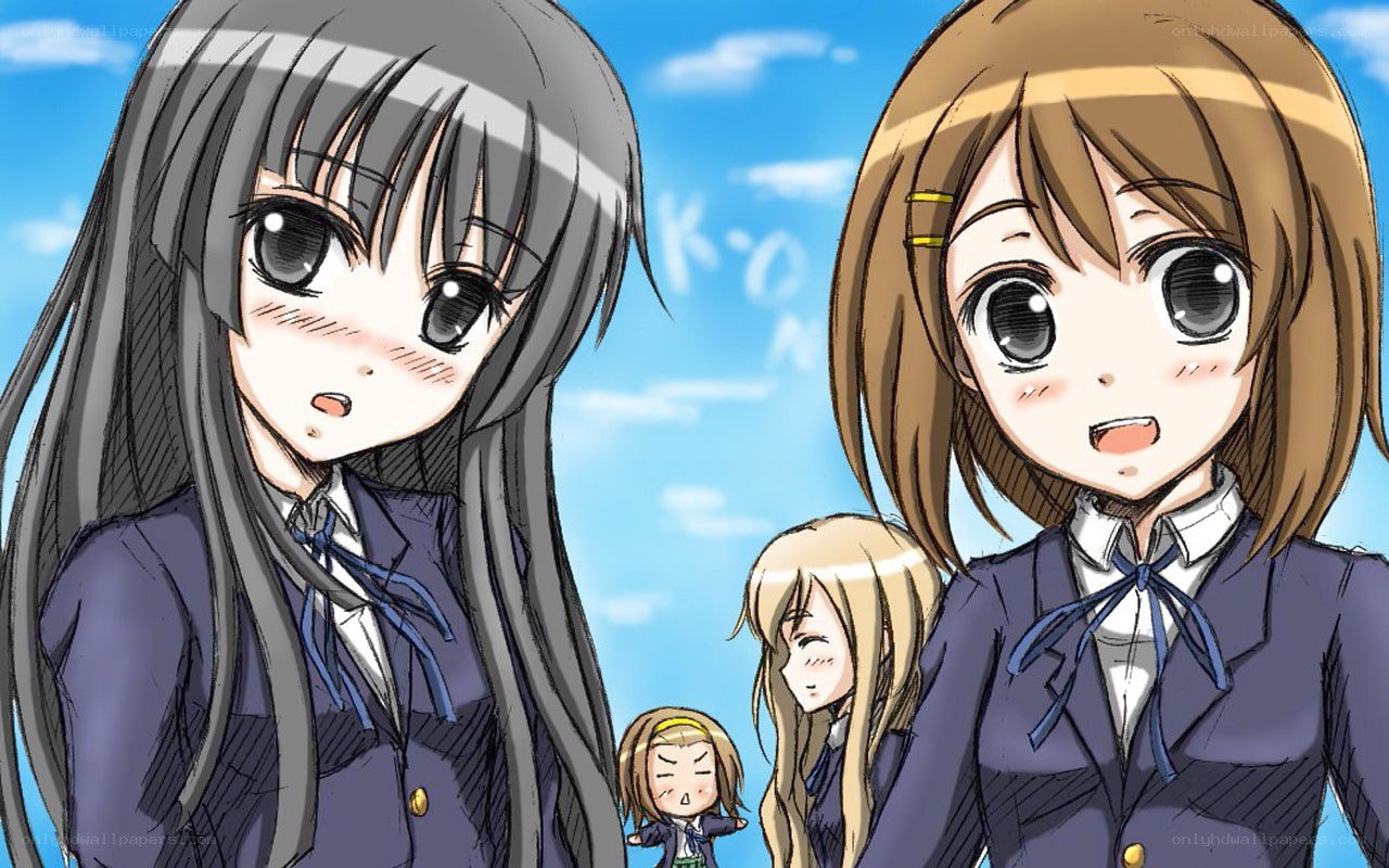 anime schoolgirls in uniform