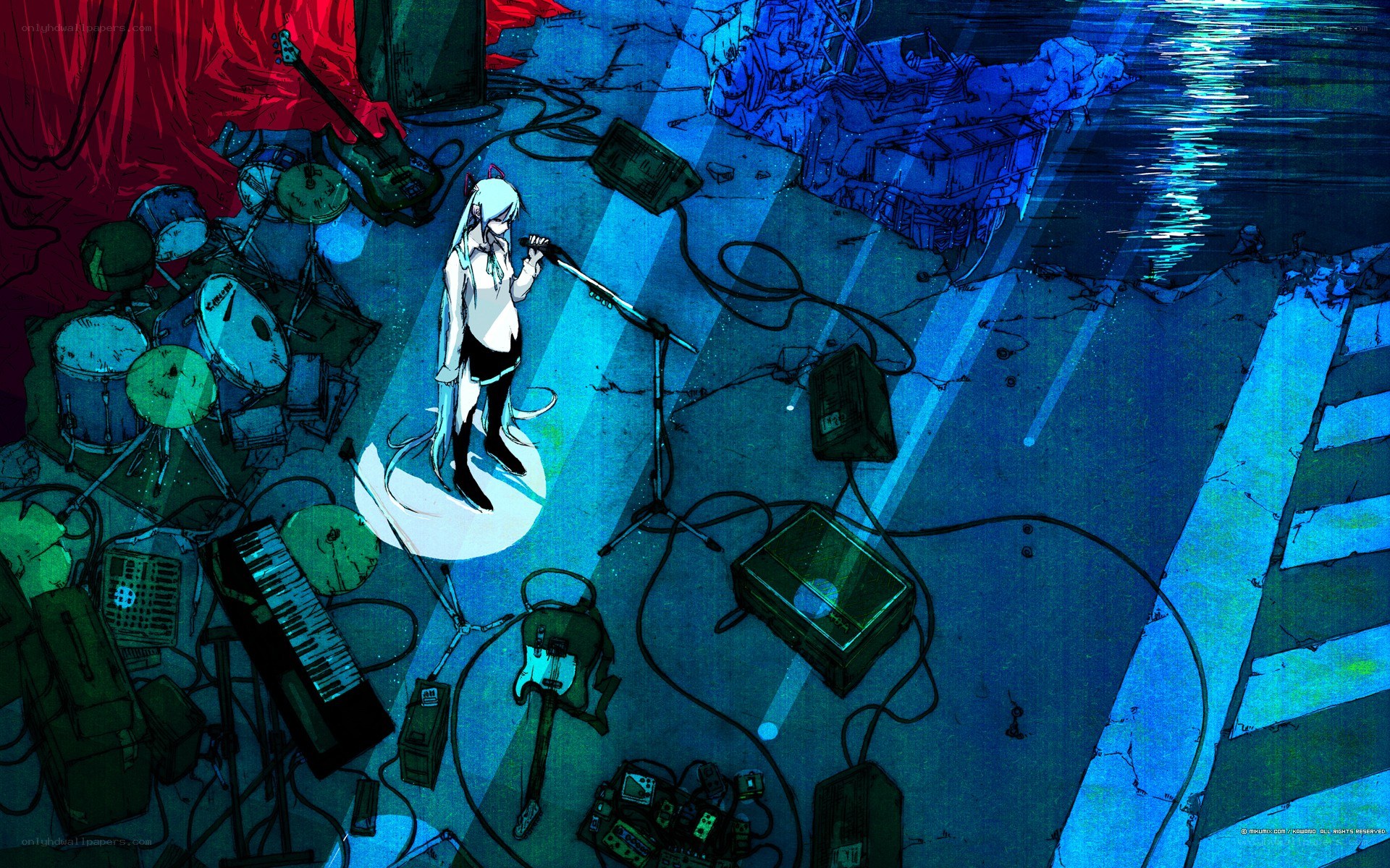 anime singer on stage