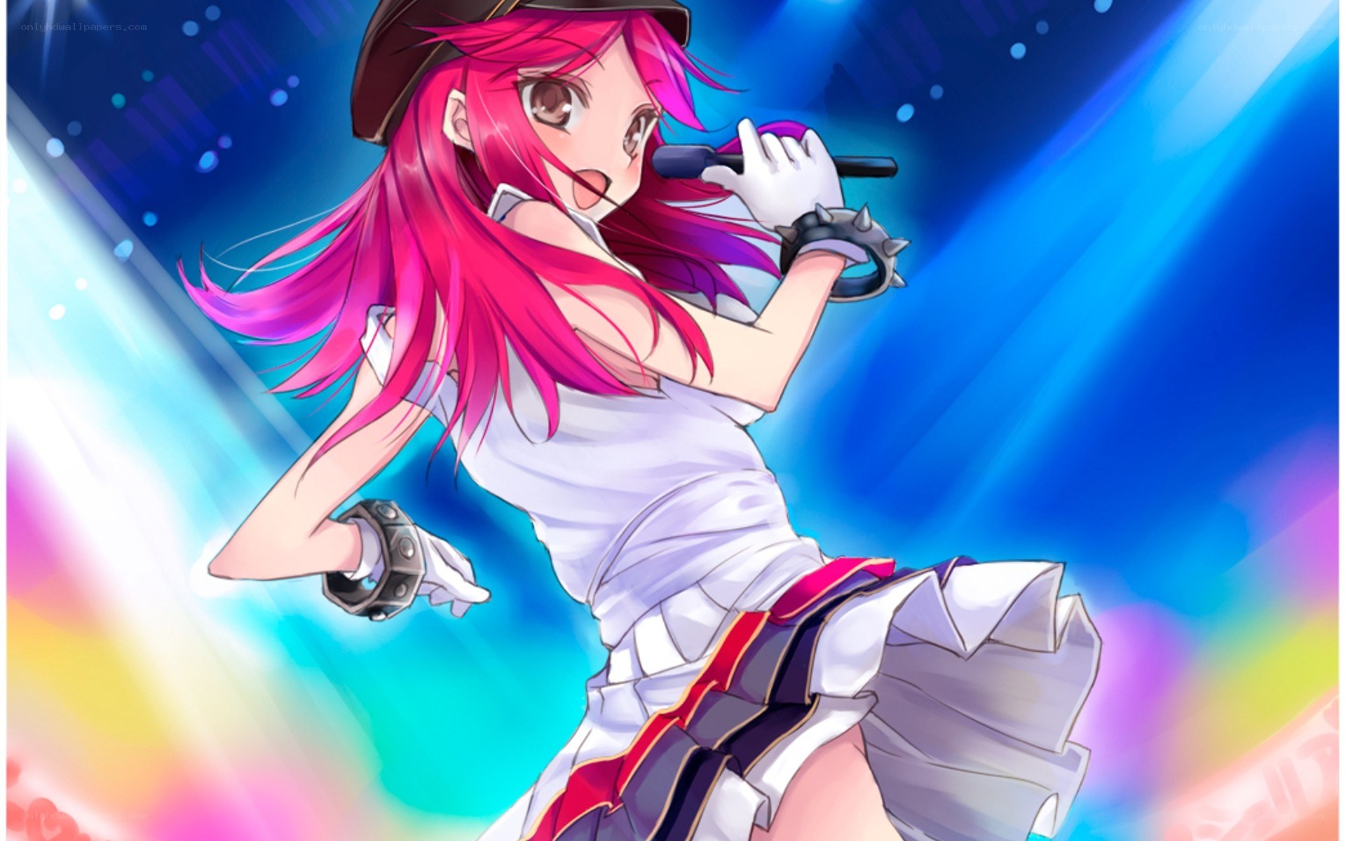 anime singer on stage