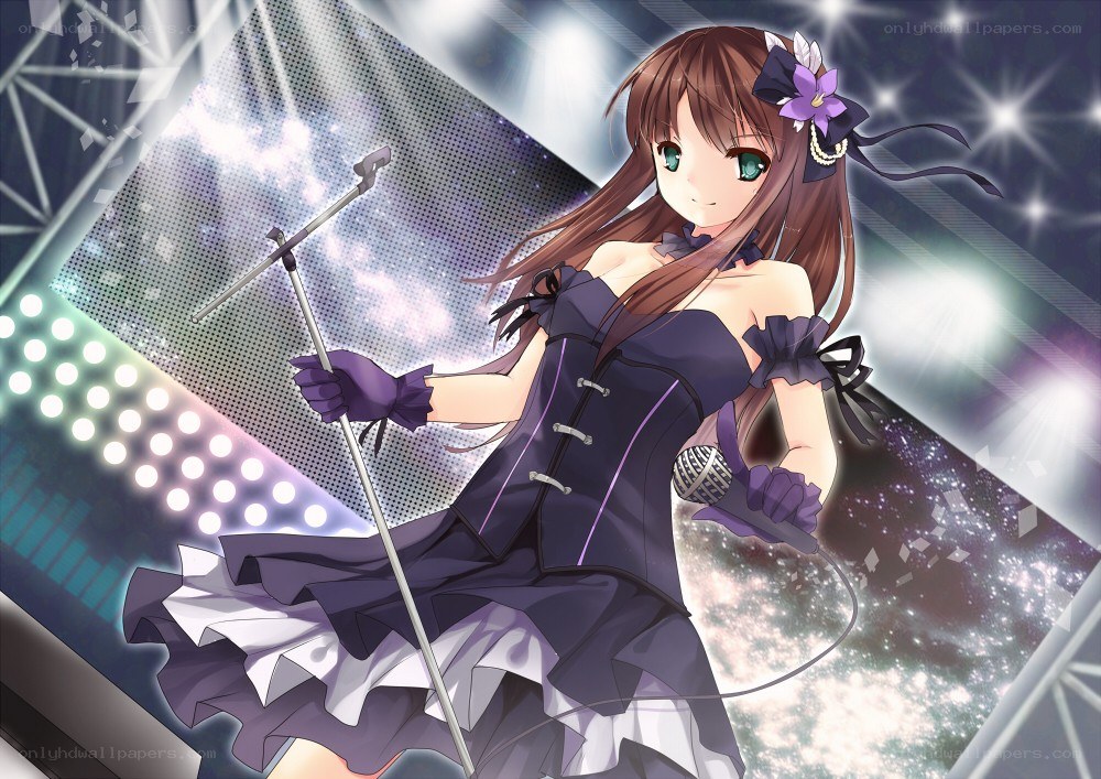 anime singer on stage