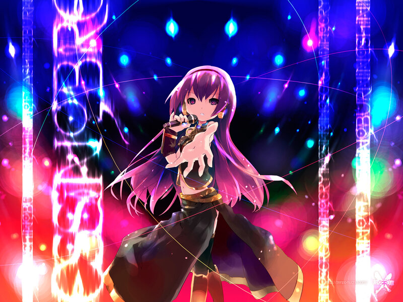 anime singer on stage