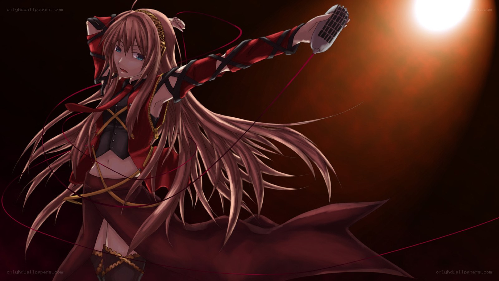 anime singer on stage