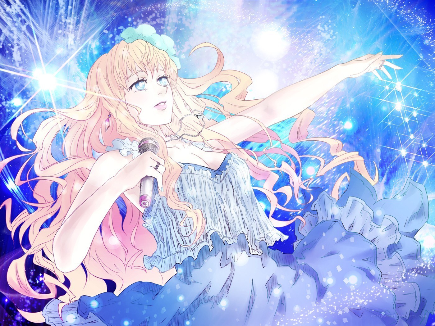 anime singer on stage
