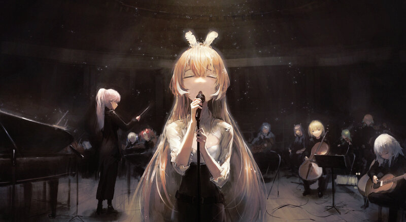 Anime Singer on Stage — Brown