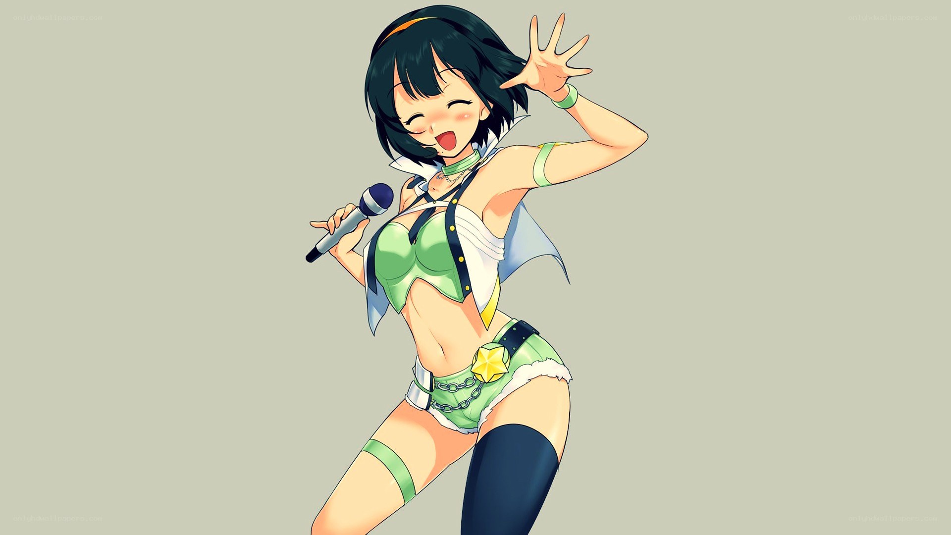 anime singer performing