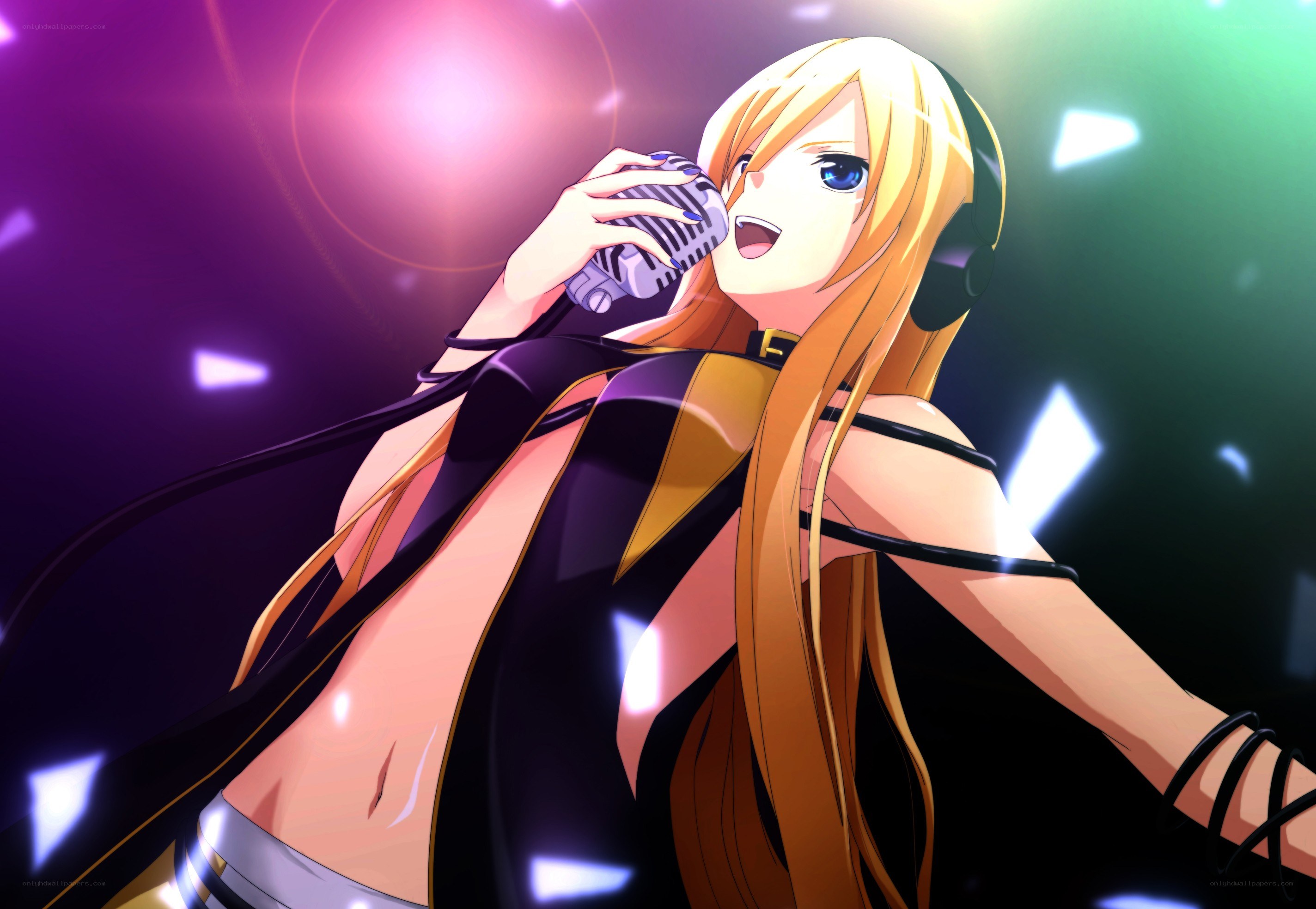 anime singer performing on stage