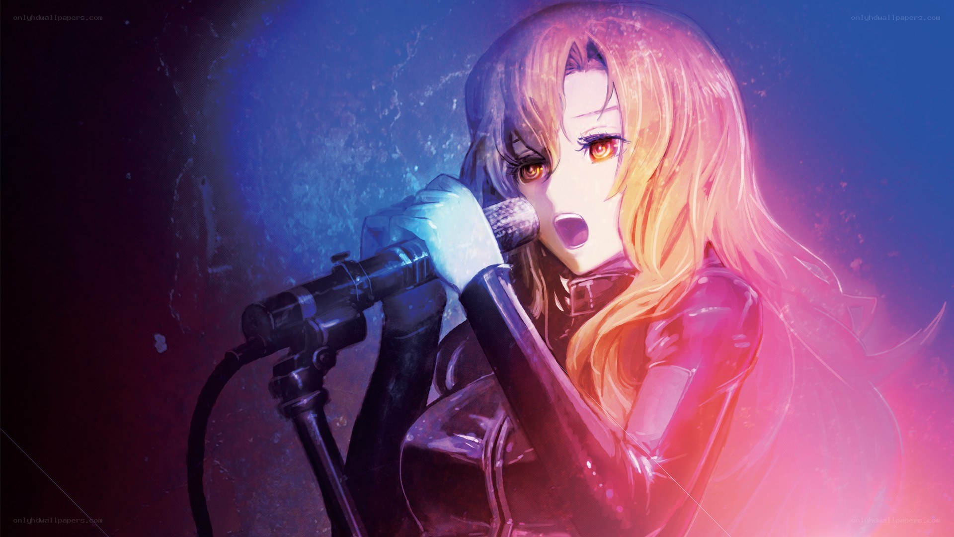 anime singer performing on stage