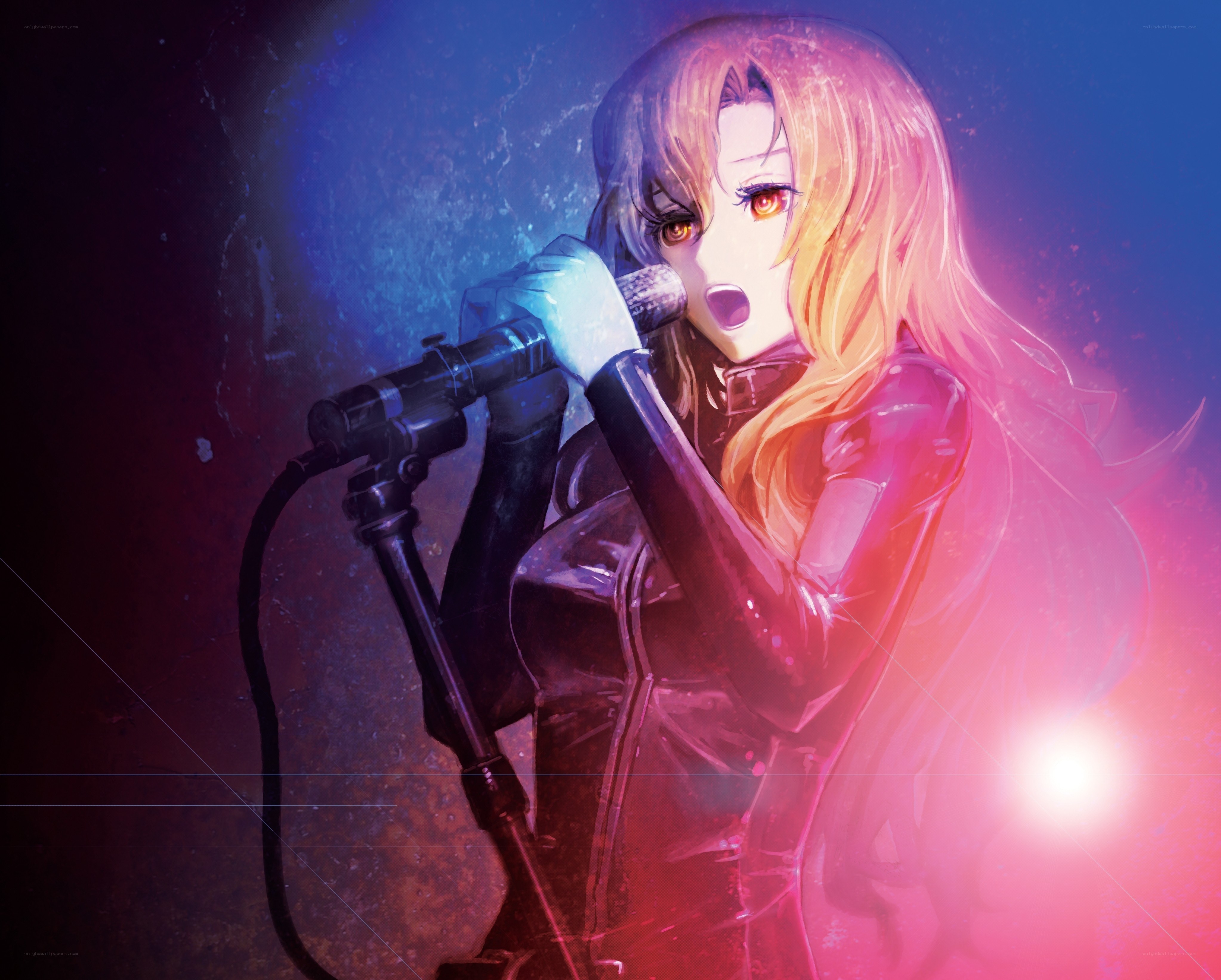 anime singer performing on stage