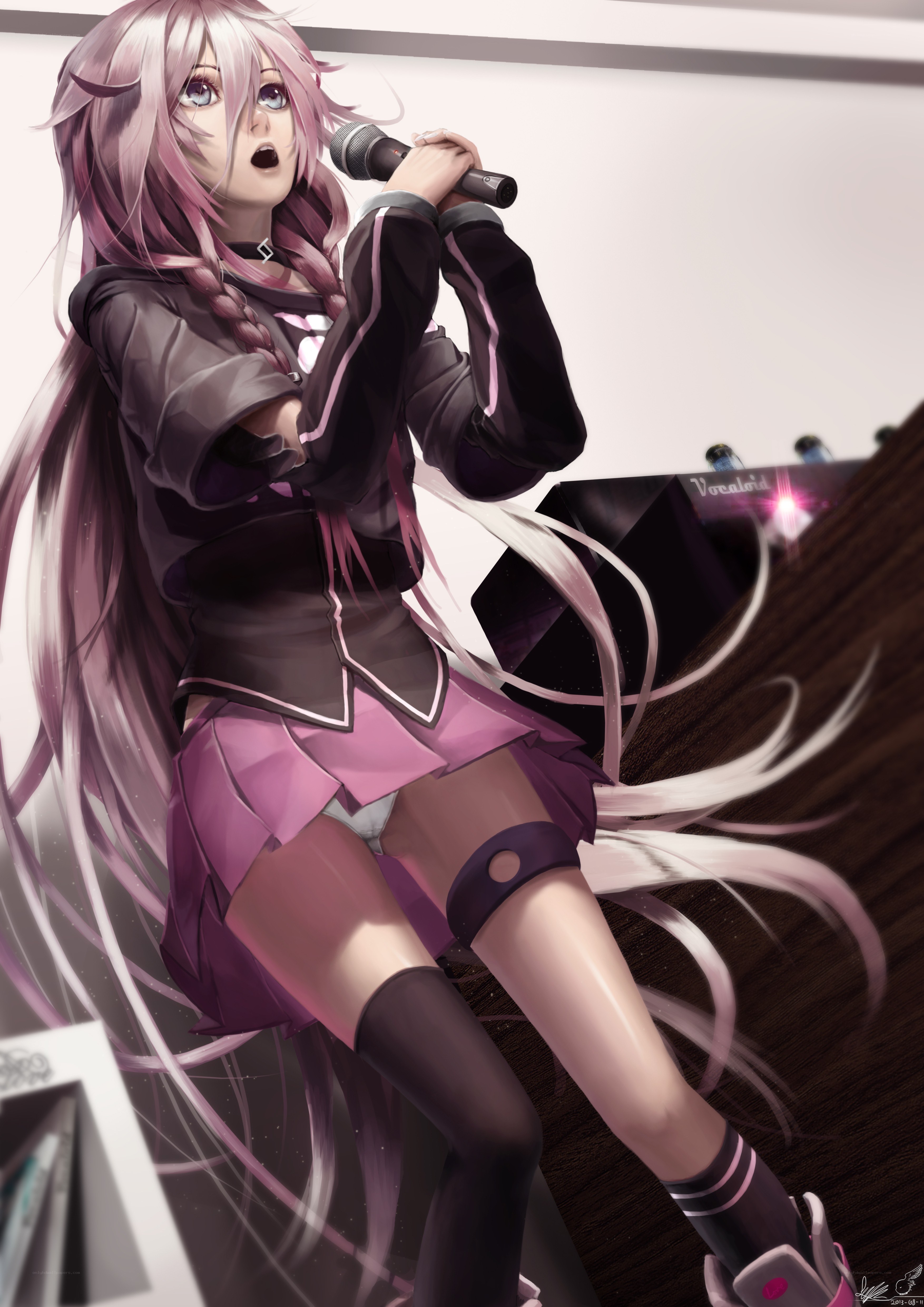 anime singer performing on stage