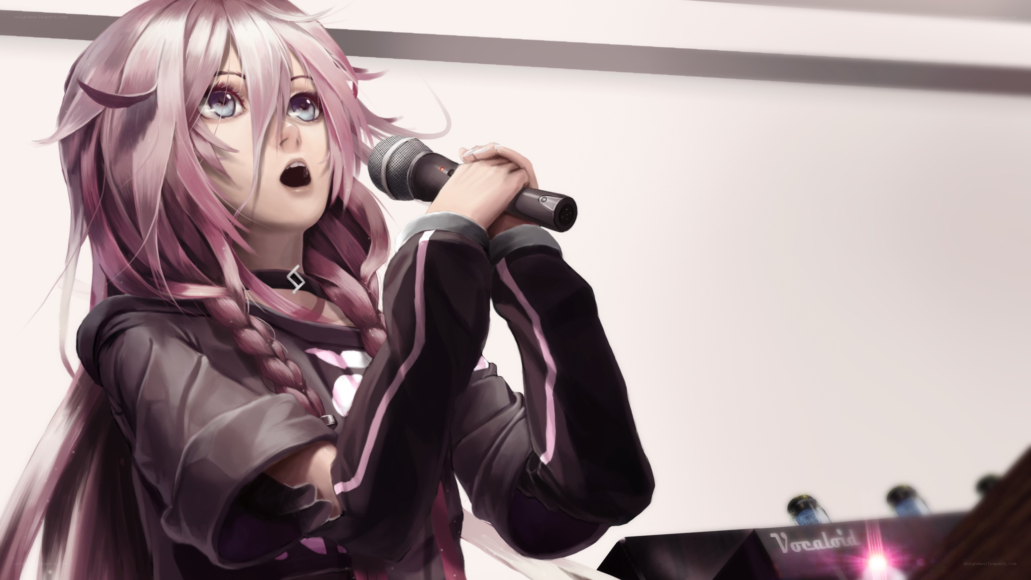 anime singer performing on stage
