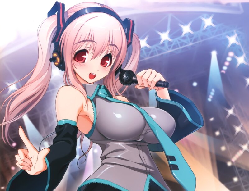 anime singer performing on stage