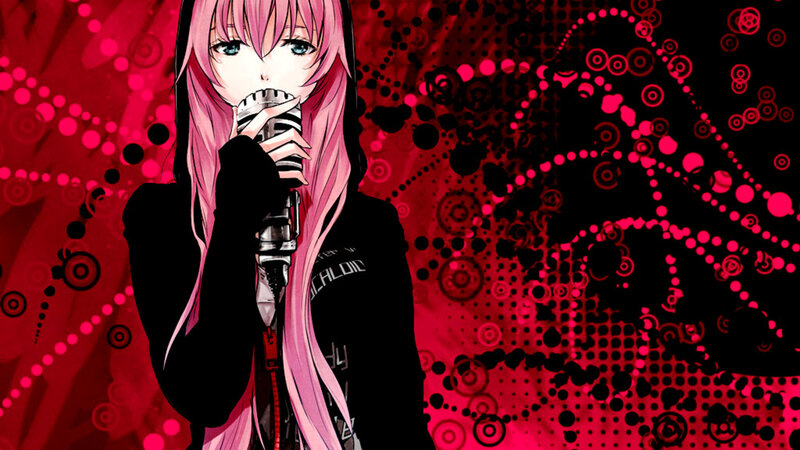anime singer with pink hair