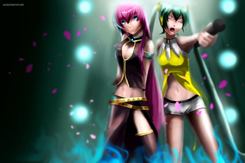 anime singers on stage