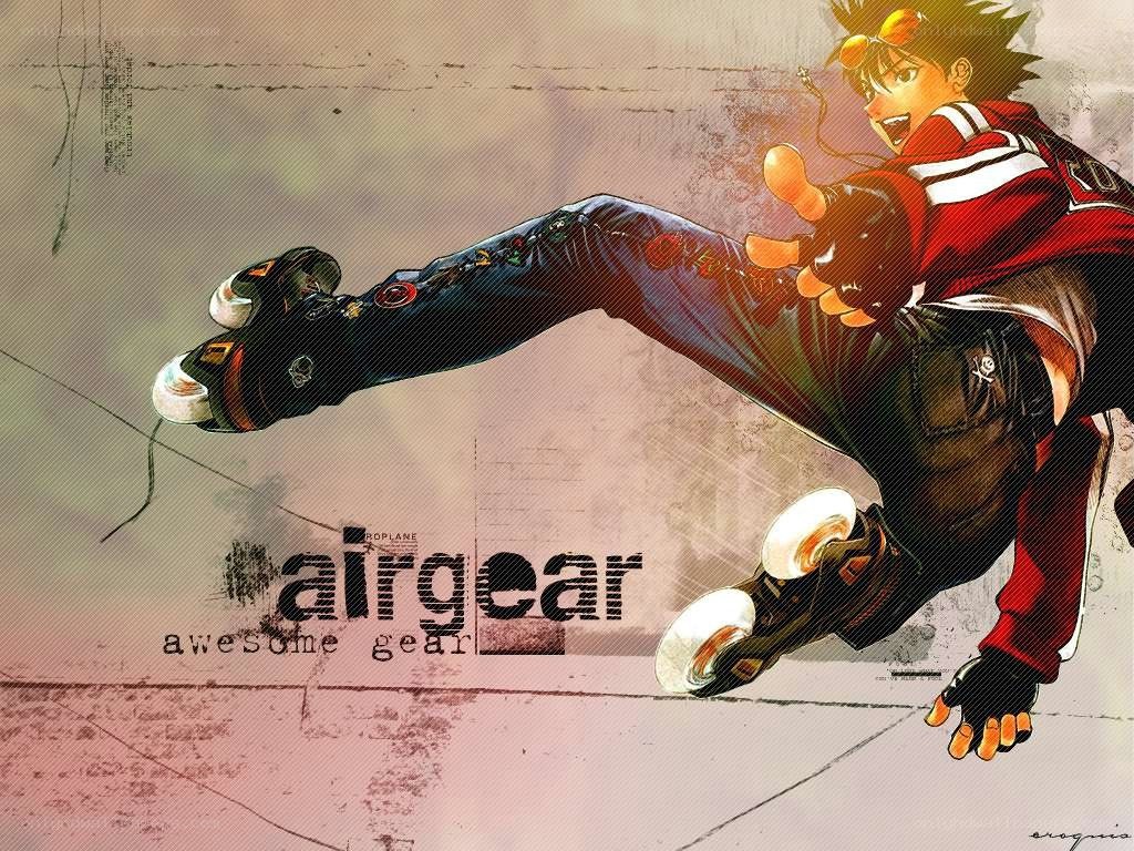 anime skater in action