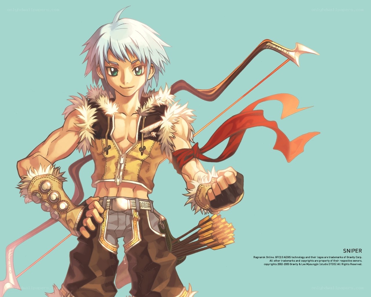 Anime sniper character art