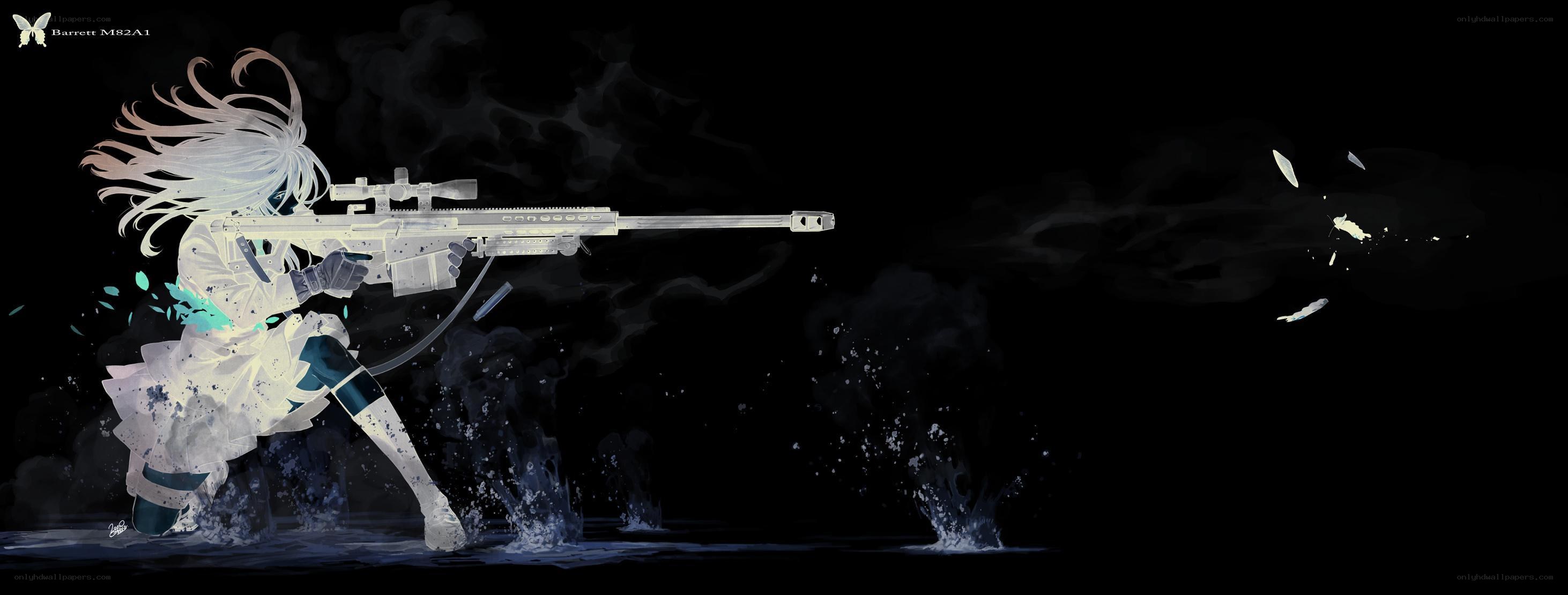 Anime sniper in action