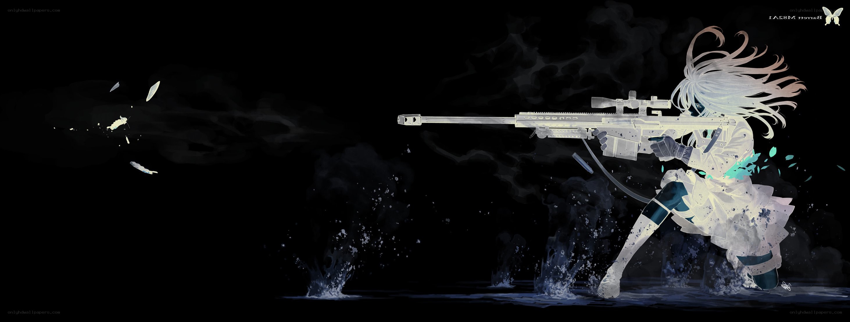 Anime sniper in action
