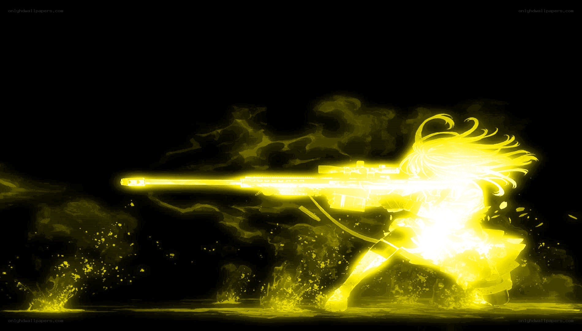 Anime sniper in action
