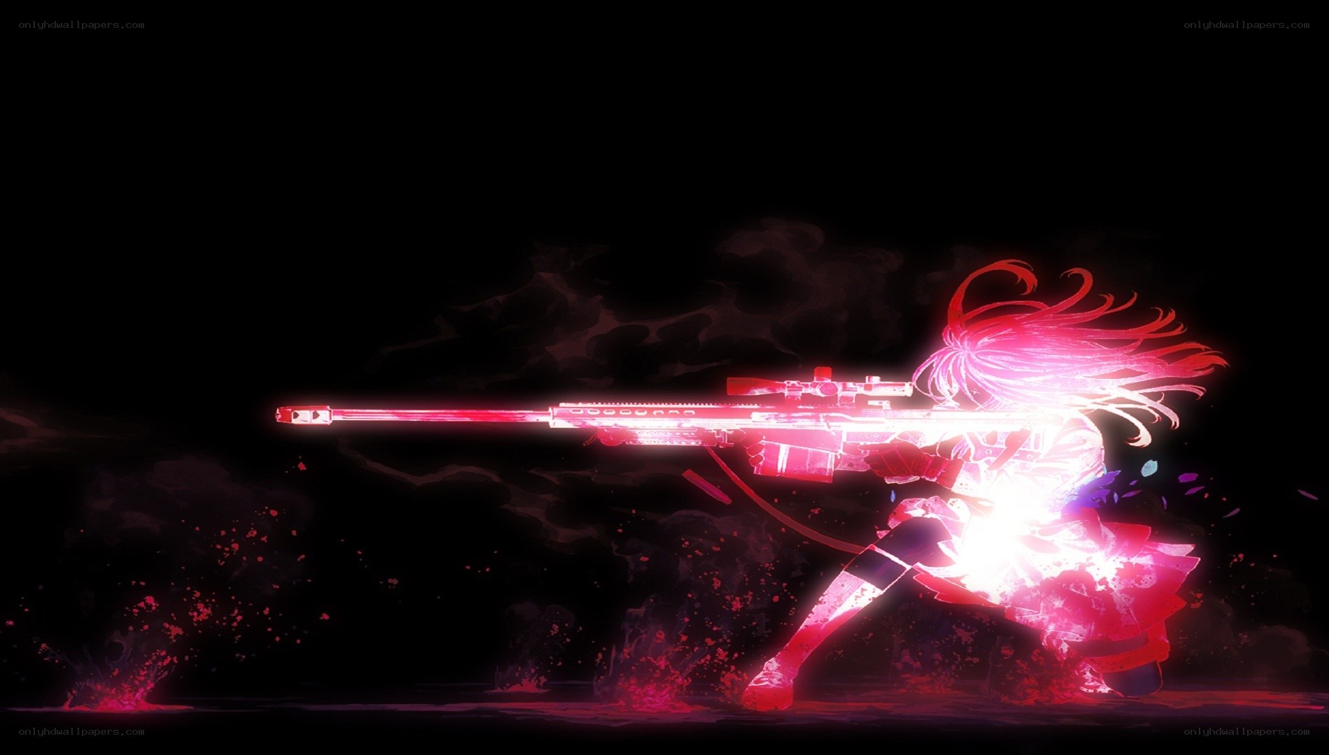 Anime sniper in action