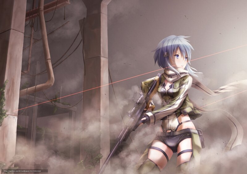 anime sniper in ruins