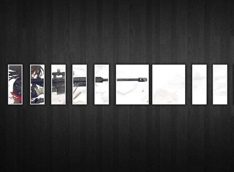 anime sniper rifle collage