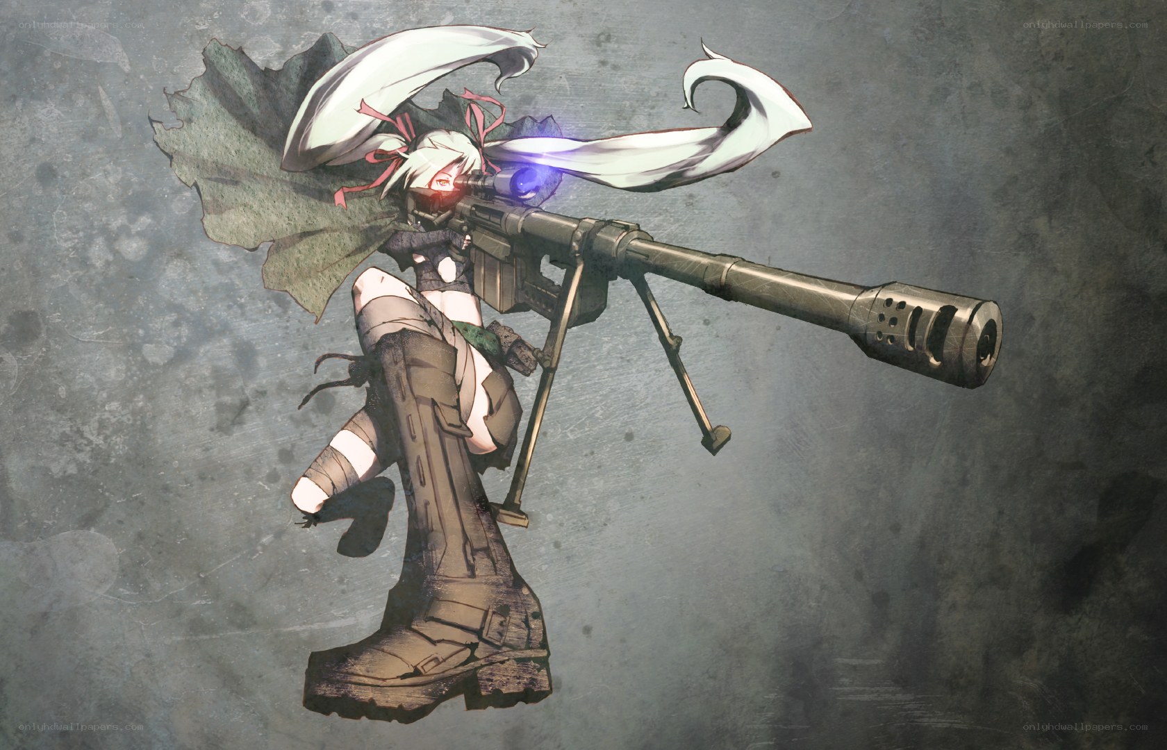 anime sniper with long rifle