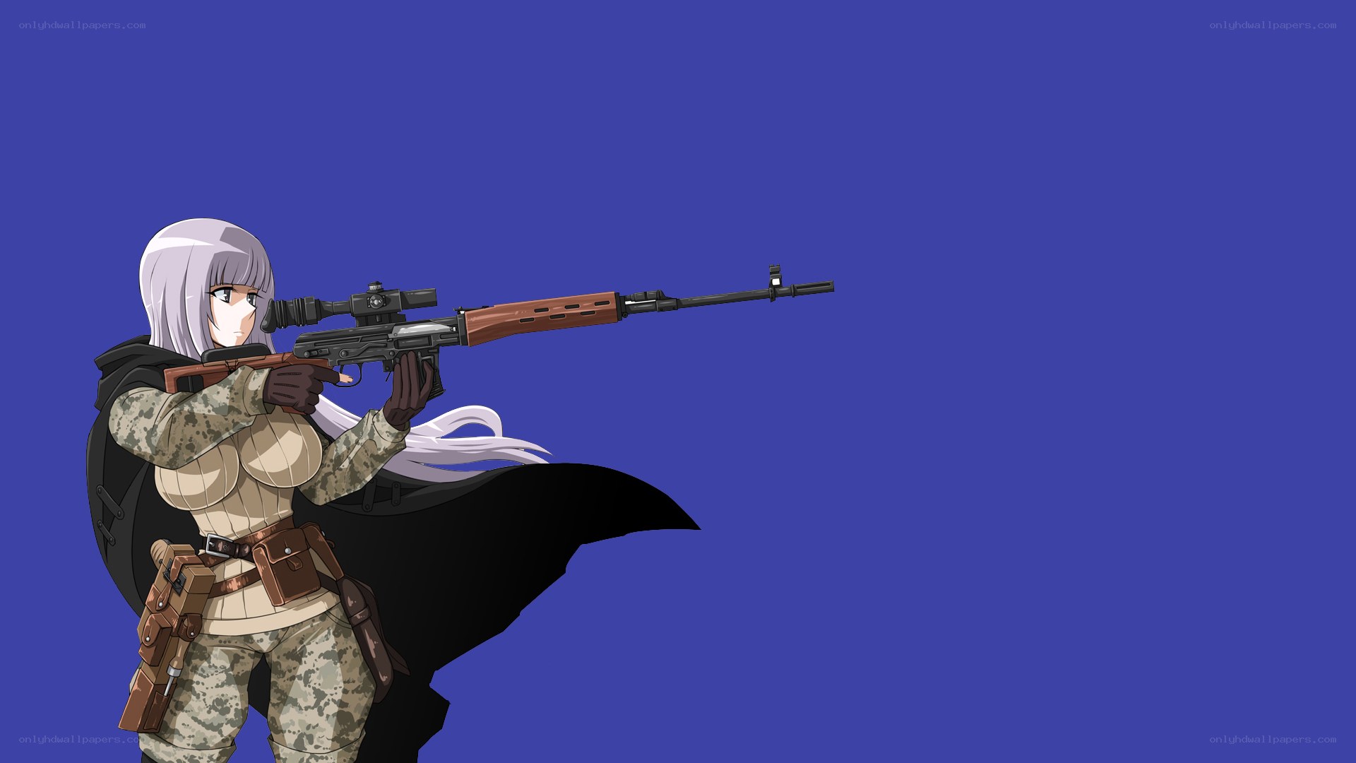 anime sniper with rifle