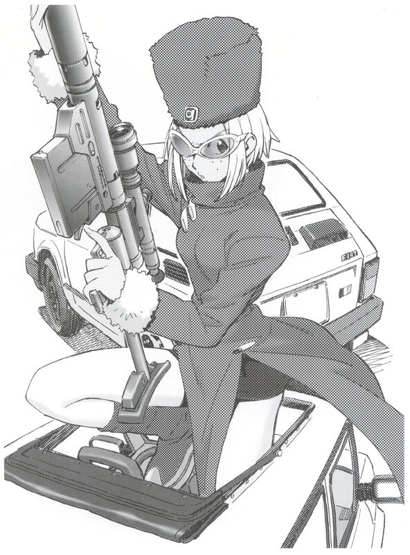anime sniper with rifle