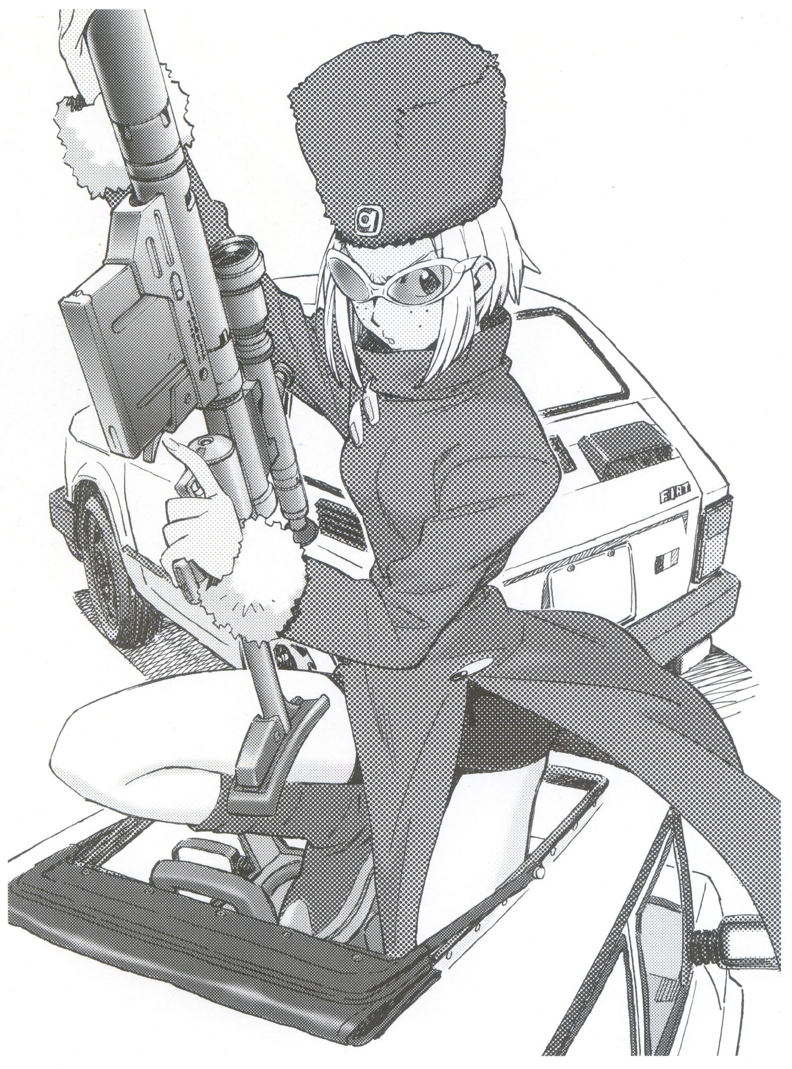 anime sniper with rifle