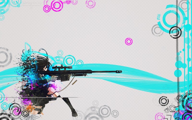 anime sniper with rifle