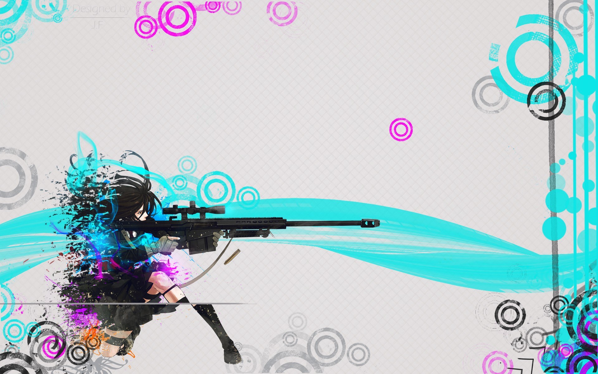 anime sniper with rifle