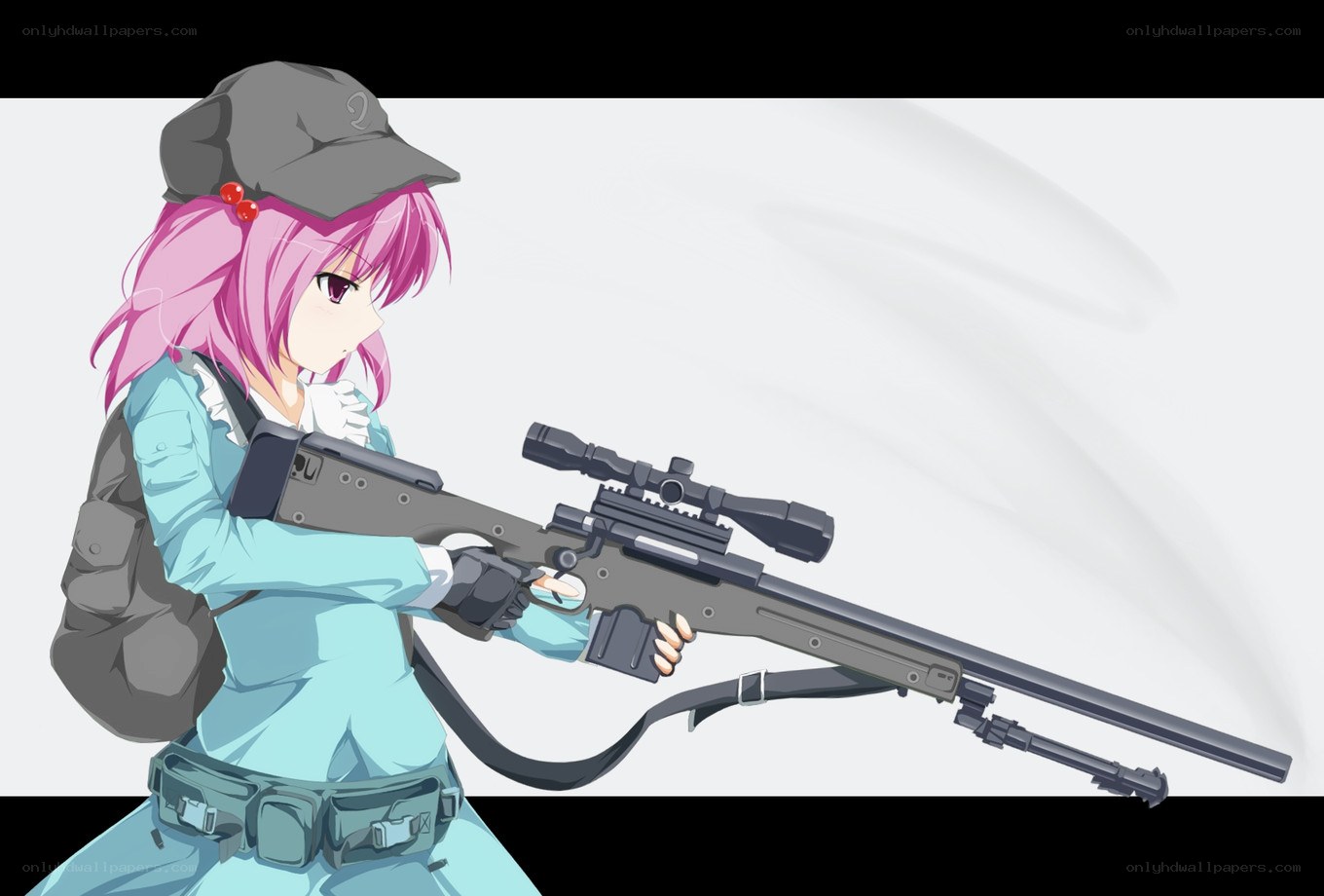 anime sniper with rifle