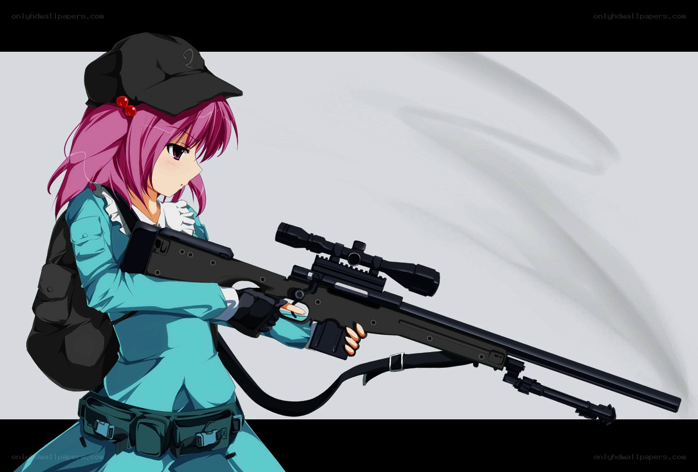 anime sniper with rifle
