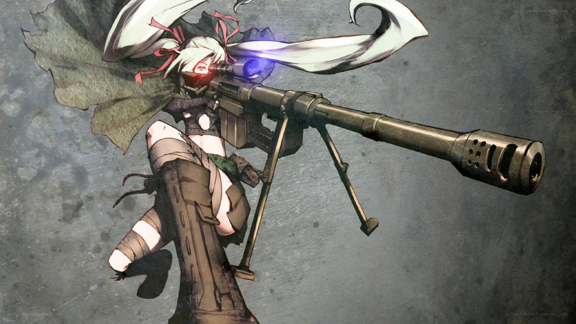 anime sniper with rifle