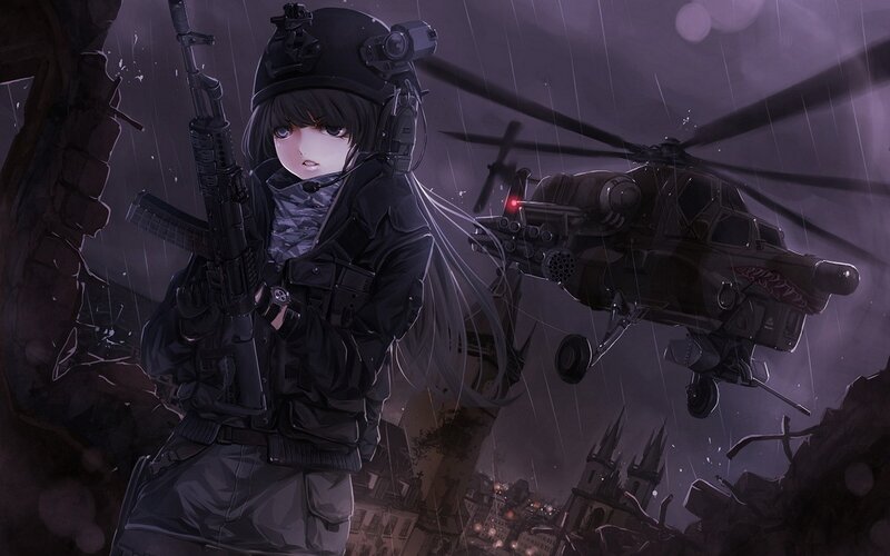 Anime Soldier Girl