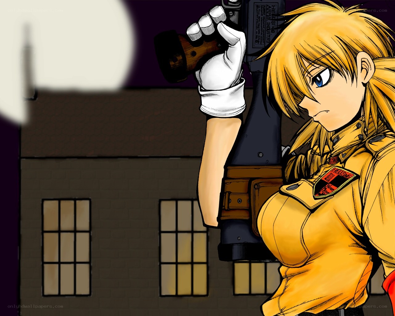 anime soldier with rifle