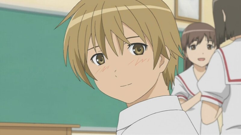 anime student in classroom