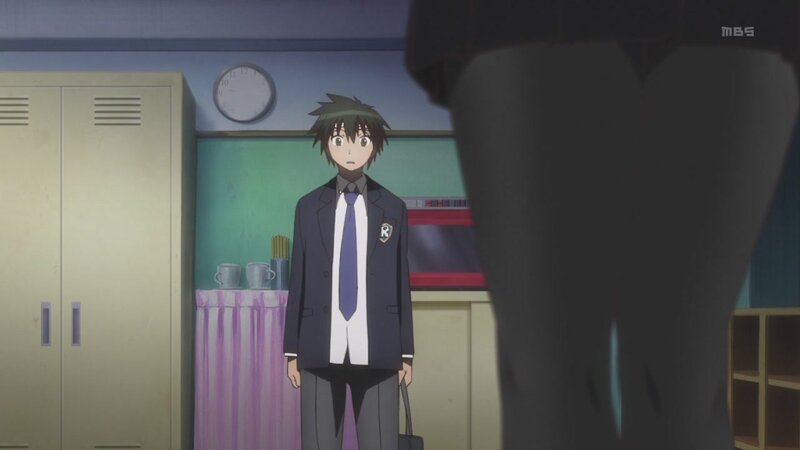 anime student in classroom