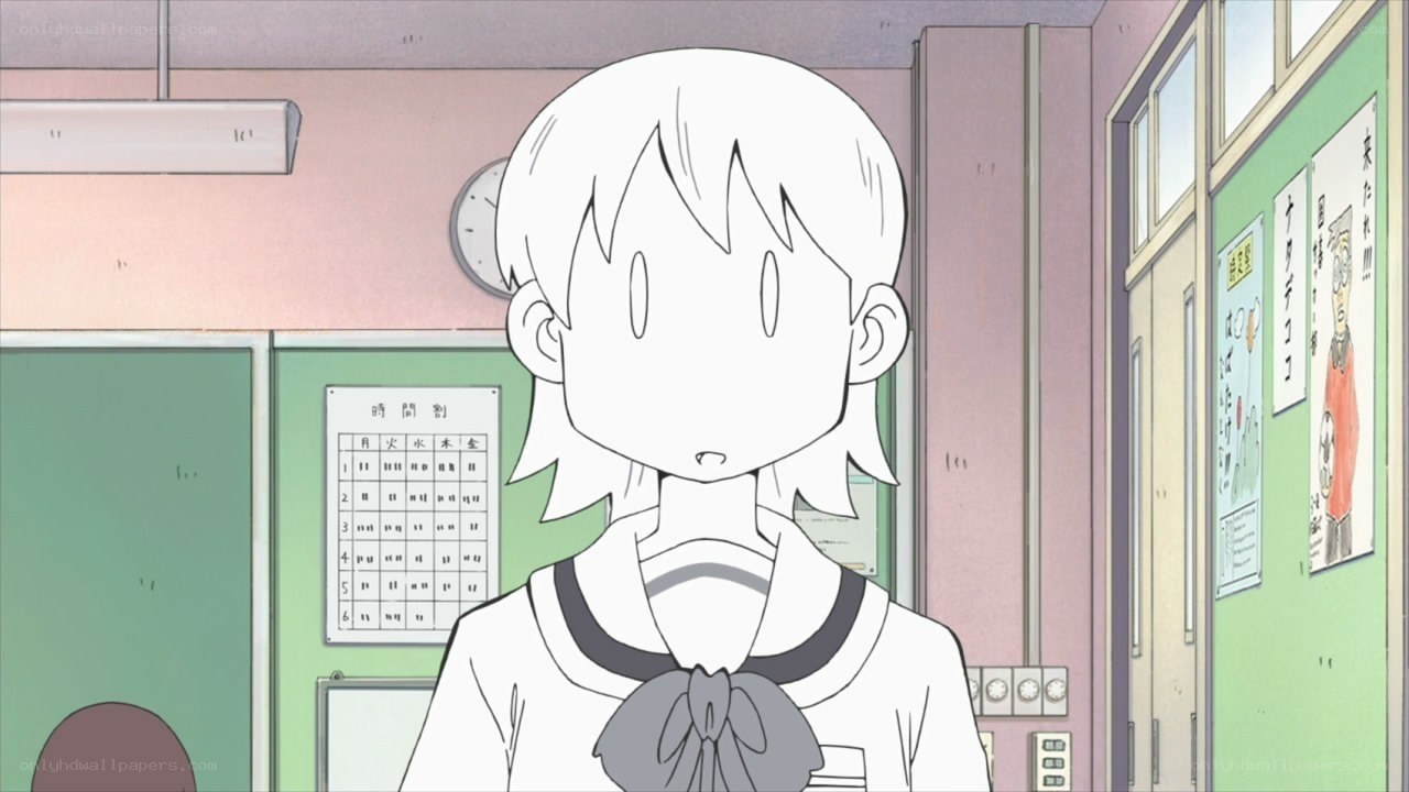 anime student in classroom